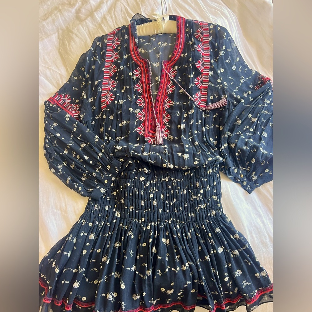 Ulla Johnson dress. Great condition barely worn, hand embroidered boho dress.